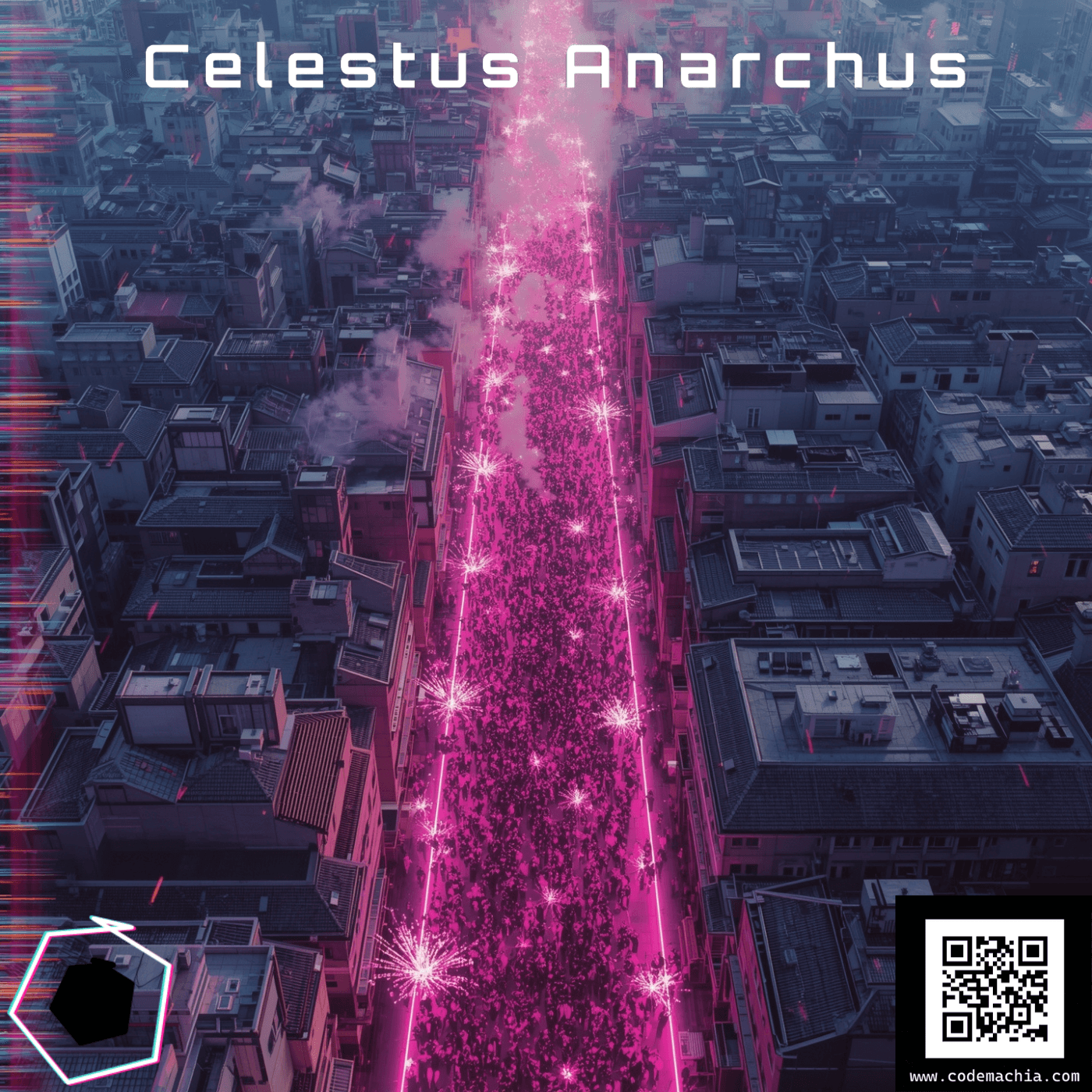 Celestus Anarchus album cover featuring WUKONG.0 mask